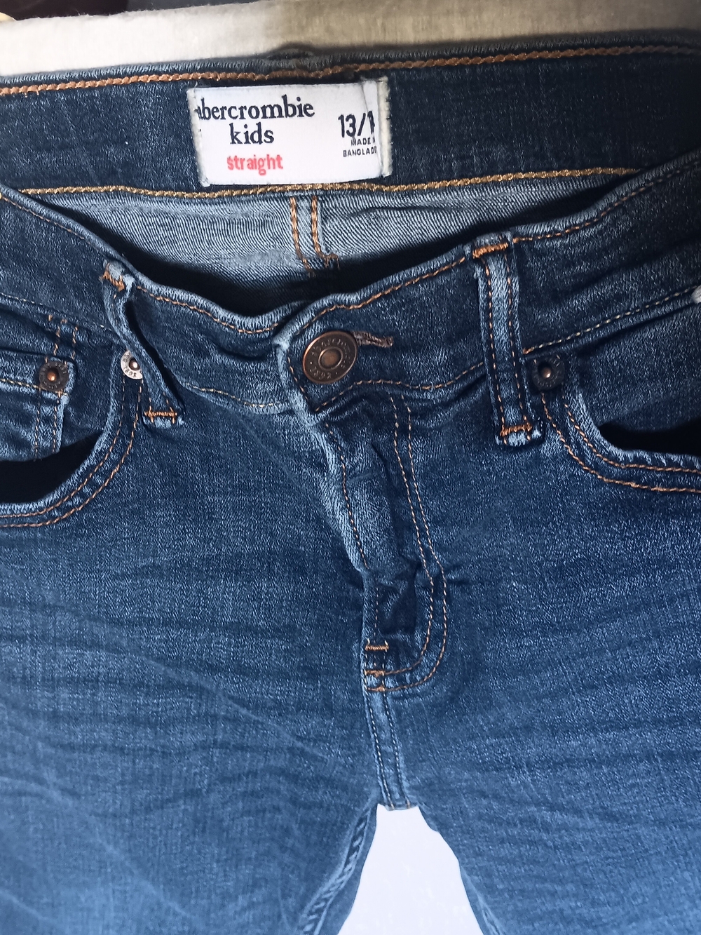 Abercrombie Kids Straight Jeans - Dark Blue